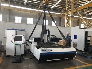 Cina pabrik lencana mesin pemotong + pemotong laser serat dipertukarkan