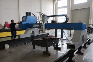 gantry type cantilever cnc plasma dan api oxyfuel mesin pemotong untuk dijual